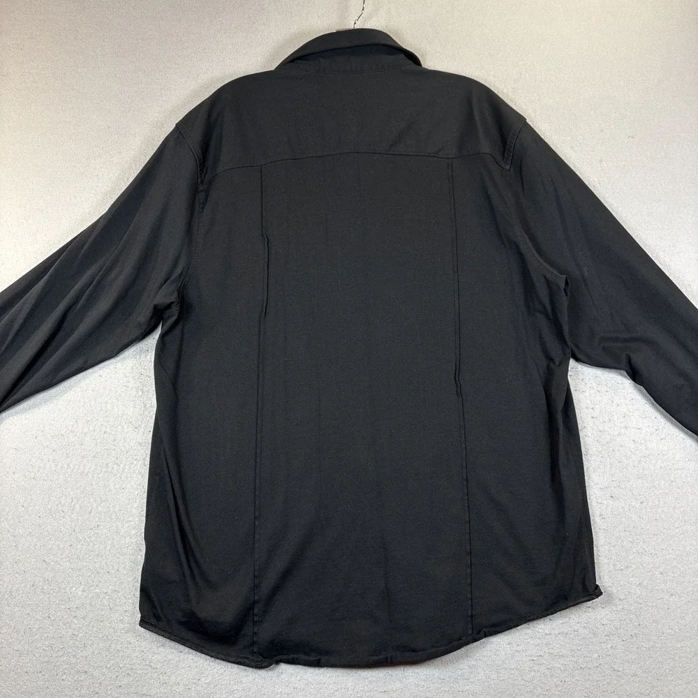 Banana Republic Men Pima Cotton Long Sleeve Button-Down Shirt‎ Black Size XL